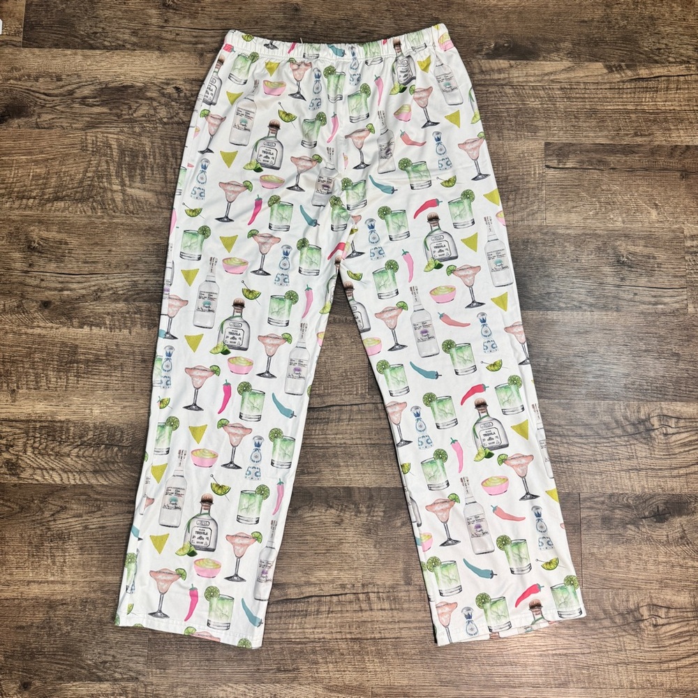 Paisley Box White Pajama Pants